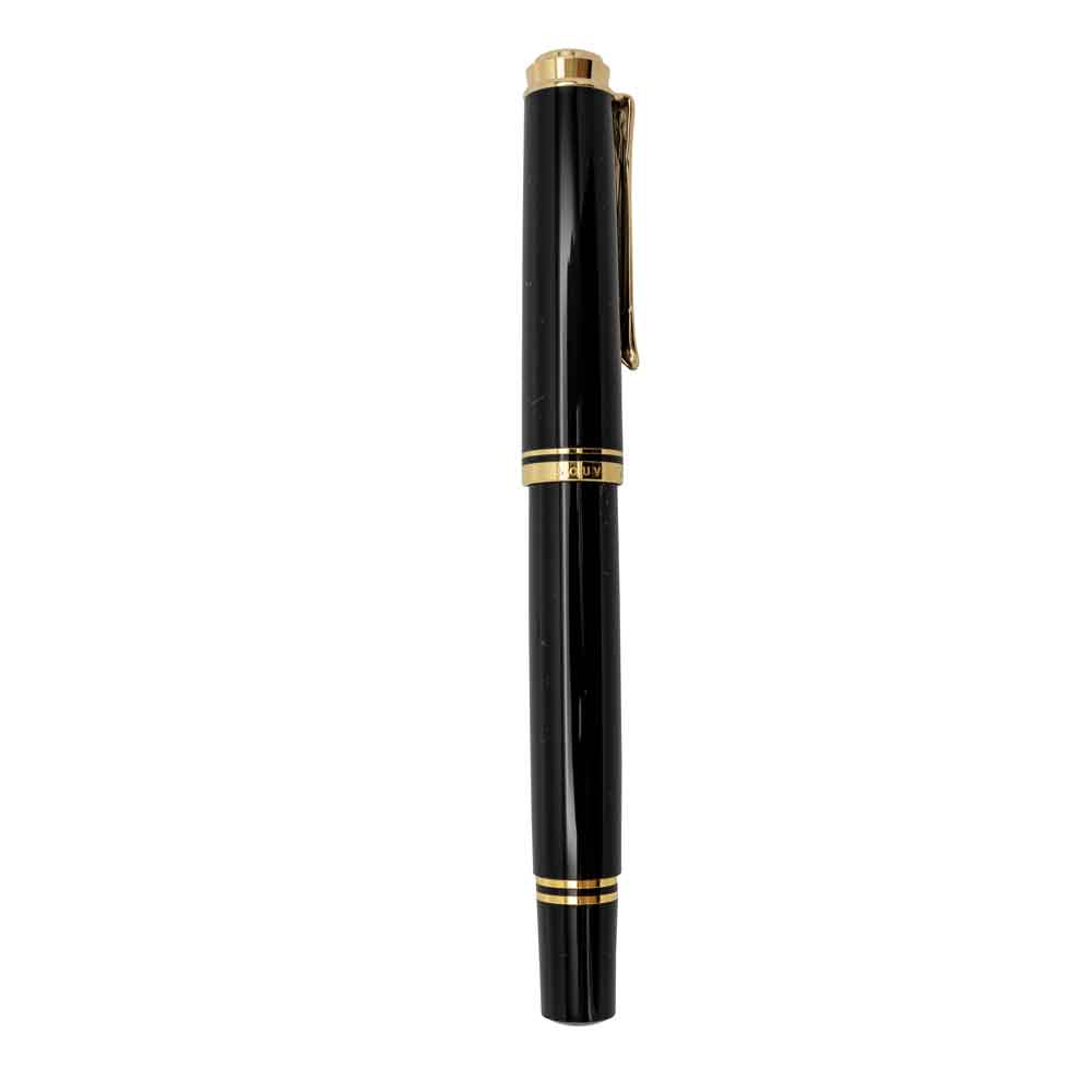 Pelikan 994780 Füllhalter Souverän 400, Schwarz, Feder M (mittel), Pelikan 994780 Füllhalter Souverän 400, Schwarz, Feder M (mittel),